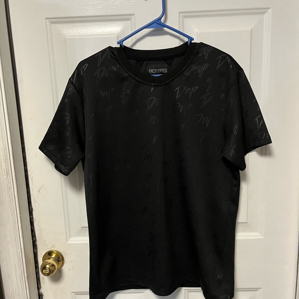 Encrypted Black Men's Short Sleeve Tee